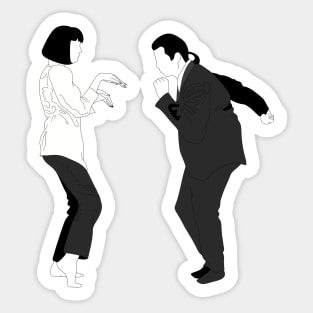 Pulp Fiction Dance Sticker